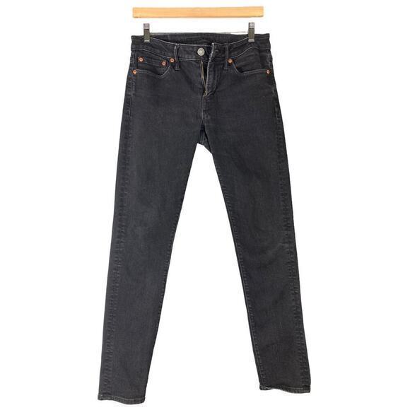 American‎ Eagle Airflex+ Skinny Black Jeans Men's 29x32 Stretch Five-Pocket Zip - Picture 1 of 11